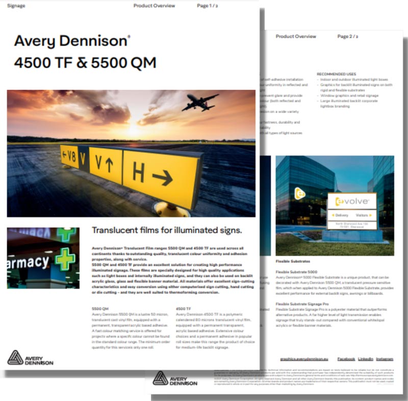 Avery Dennison 5500 QM & 4500 TF - Product Overview - Thumb